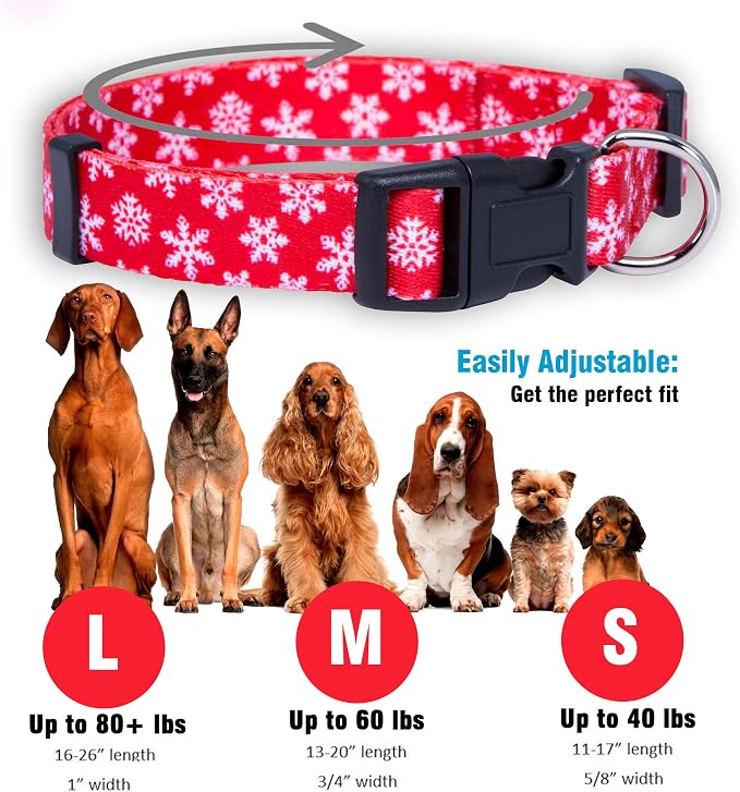 Native Pup Christmas Dog Collar- Winter Holiday Collars - Image 3