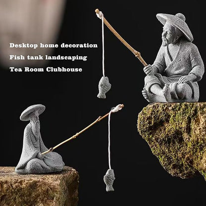 LIYAOLI Japanese Zen Fisherman Statue - Image 6