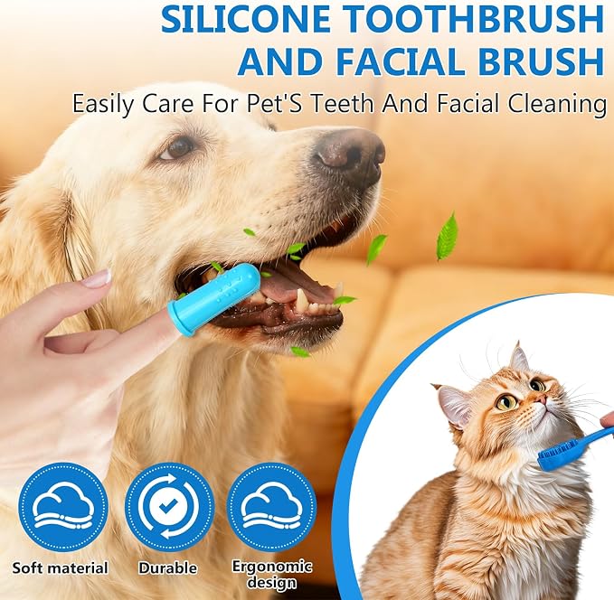 nooepc 6PCS Dog Washing Gloves Pet Grooming Gloves Dog Bath Supplies Dog Bath - Image 5