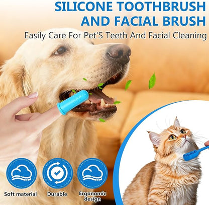 nooepc 6PCS Dog Washing Gloves Pet Grooming Gloves Dog Bath Supplies Dog Bath - Image 5