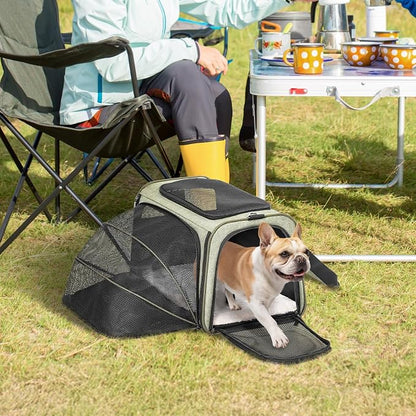 Petsfit Expandable Cat Carrier Dog Carrier, Soft-Sided Collapsible Portable Pet - Image 9