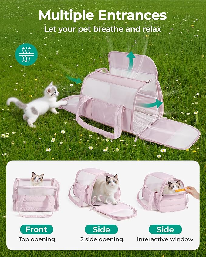 BAGSMART Cat Carrier: Soft-Sided Pet Carrier - Image 4