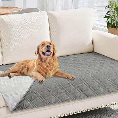 hyha Waterproof Dog Blanket, Reversible Pet Bed Blanket, Soft Sofa Couch Cover by hyha