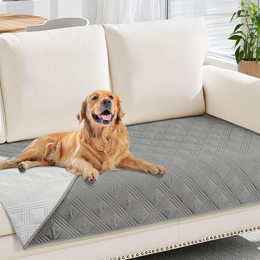 hyha Waterproof Dog Blanket, Reversible Pet Bed Blanket, Soft Sofa Couch Cover by hyha