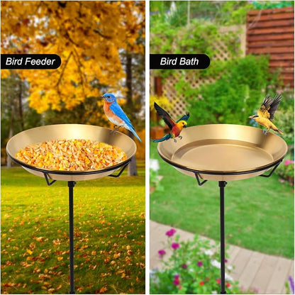 Standing Bird Bath Bird Feeder Bowl - Image 2