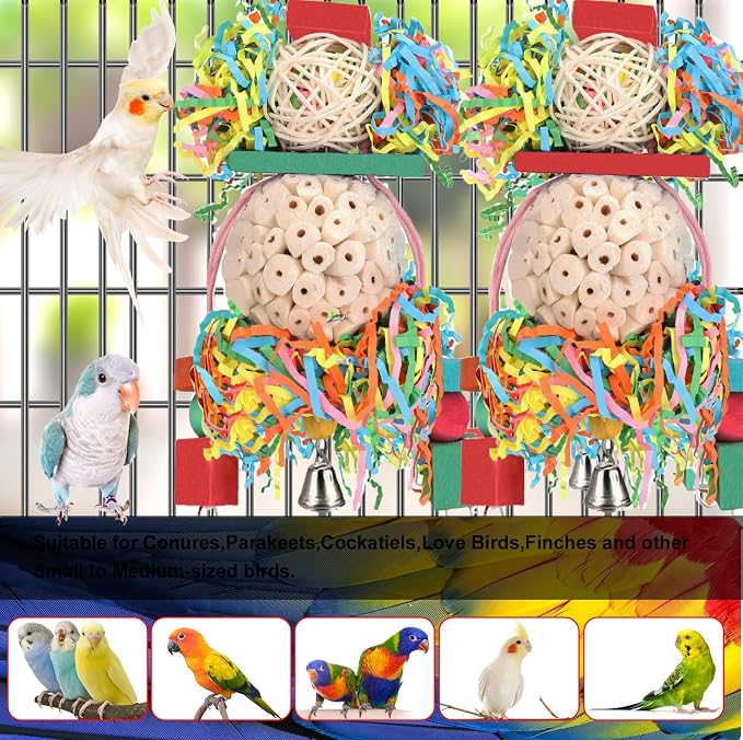 BBjinronjy Bird Toys, Love Birds, Budgie and Other Small Birds - Image 3