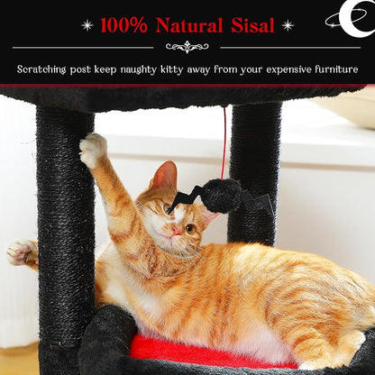 PEQULTI Cat Tree Gothic Cat Tower - Image 3