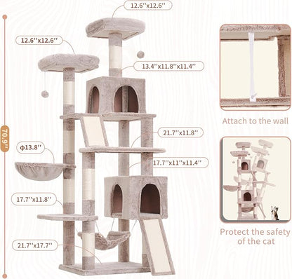 Cat Tree for Indoor Cats, Sturdy Cat Tree House - Image 6