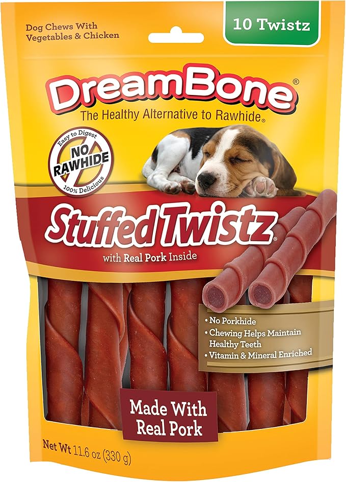 DreamBone Stuffed Twistz 10 Count, Rawhide-Free Chews - Image 5