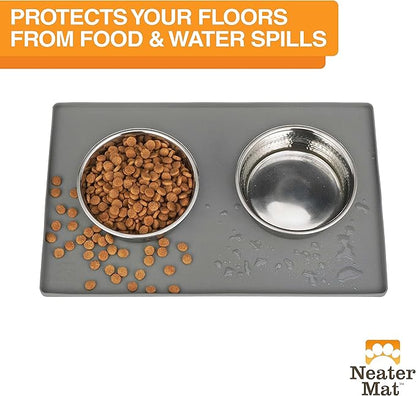 Neater Pet Brands Neater Mat Cat & Dog Food Mat, Waterproof & BPA-Free Silicone - Image 2