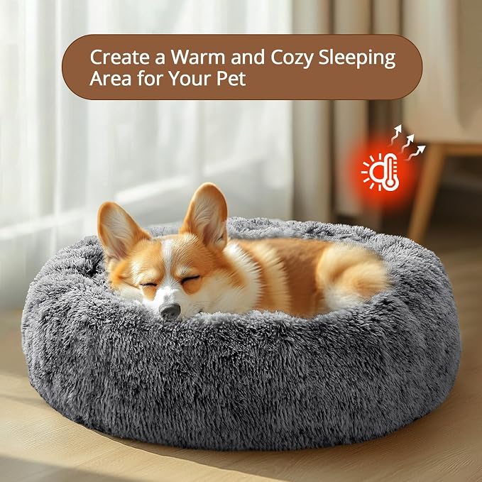 JOLLYVOGUE Calming Small Dog & Cat Bed - Image 4