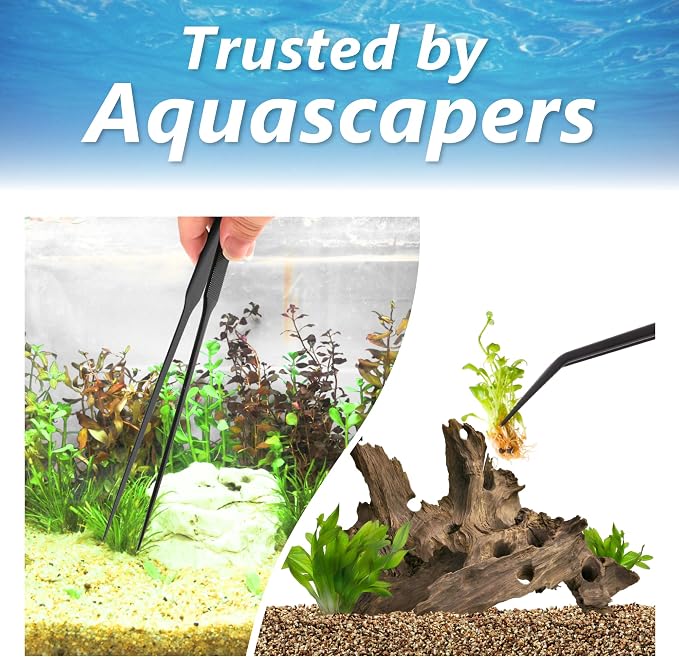 Long Tweezers for Aquascaping, 2 Pack 25cm / 9.8in Fine Tip 1mm – Tools for - Image 7