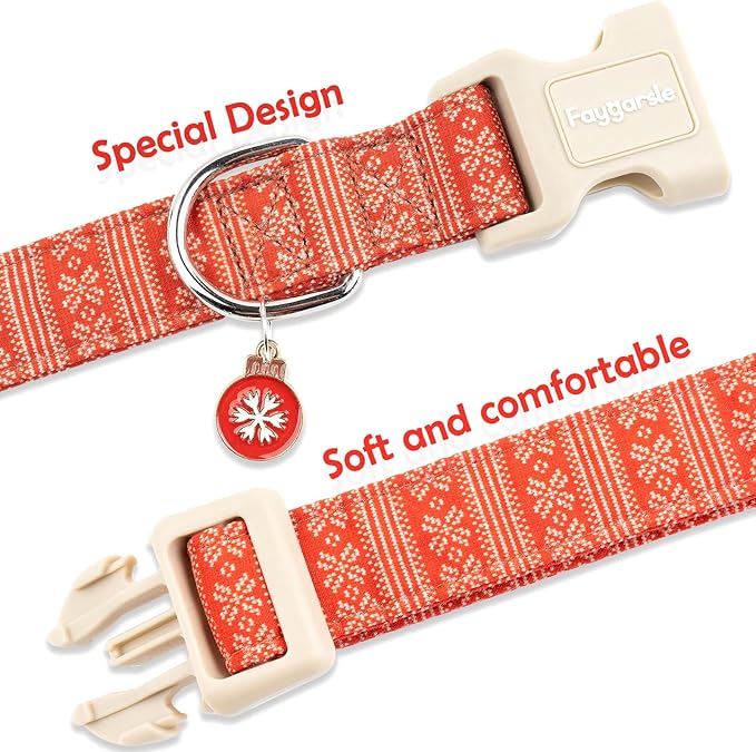 Faygarsle Christmas Dog Collar, Plastic Buckle - Image 4