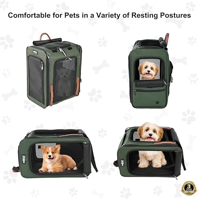 EliteField Deluxe Backpack Pet Carrier, Travel Soft-Sided Carrier Bag - Image 2