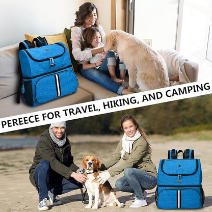 BAGLHER Pet Travel Bag, Double-Layer Pet Supplies Backpack, Pet Travel Backpack - Image 7