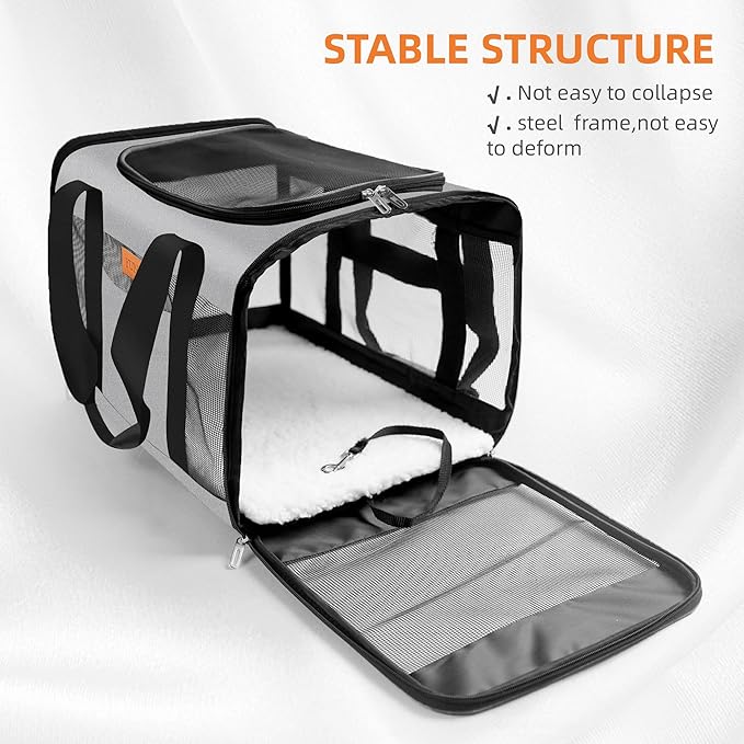 YUNIQUE Soft-Sided Cat & Dog Carrier - Image 4