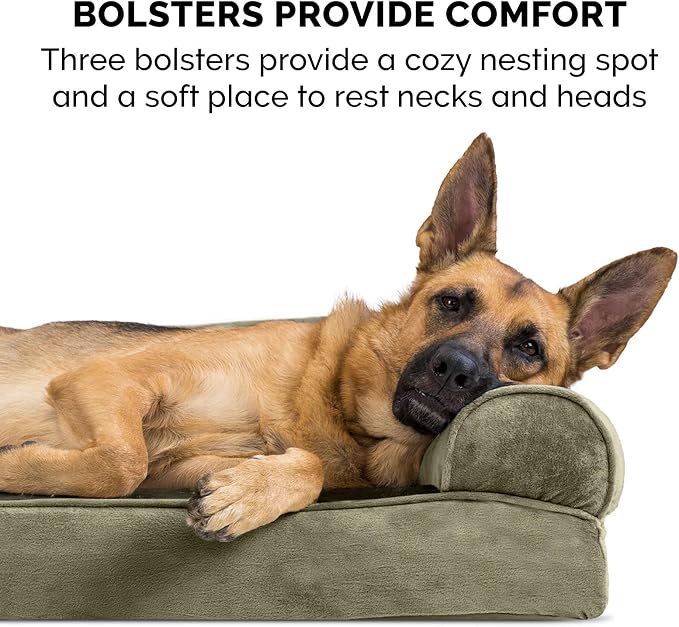 Furhaven Orthopedic Dog Bed for Large Dogs w/ Removable Bolsters & Washable - Image 11