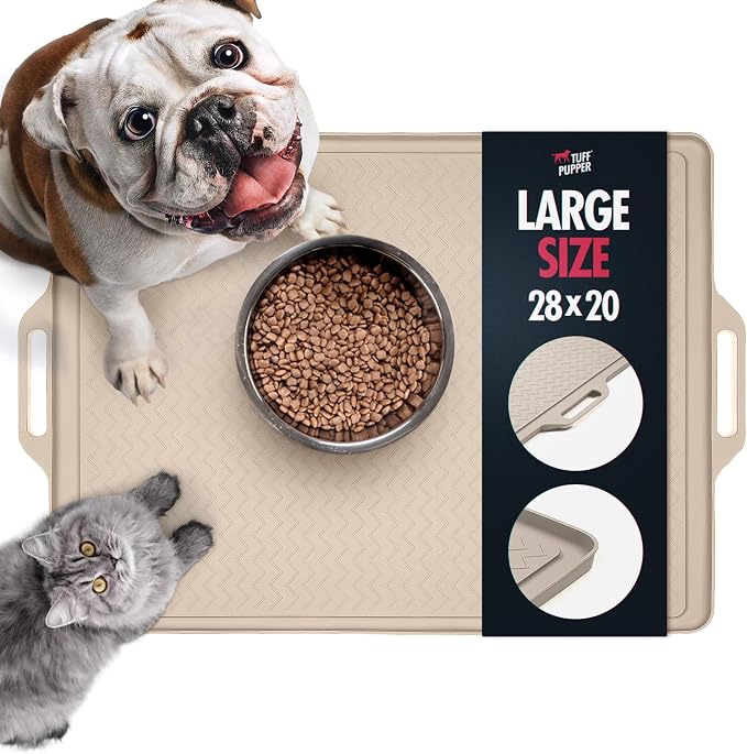 Tuff Pupper 28x20 Large Dog Feeding Mat by TuffPupper