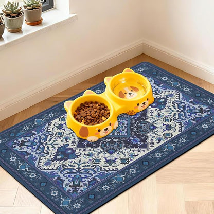 Pet Feeding Mat for Floors Waterproof Dog Mat for Food and Water Absorbent by Unknown