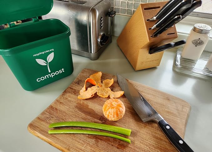 Small Green Compost Bin Container - Image 3