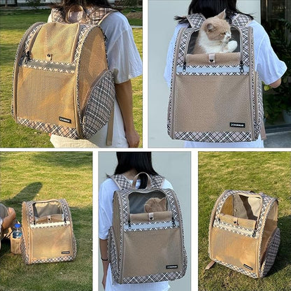 Cat Backpack Carrier for Small Dogs and Medium cat Puppy Kitten Bunny Pet - Image 3