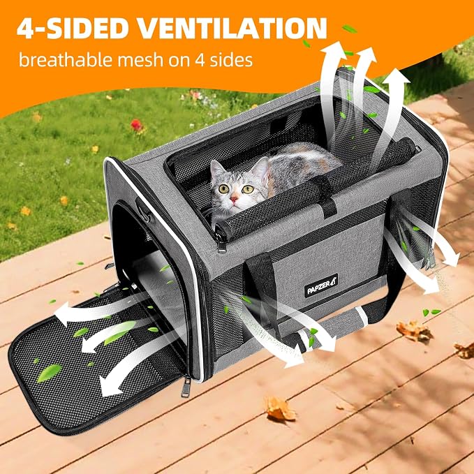 Cat Carrier Soft-Sided Travel Bag - Image 3