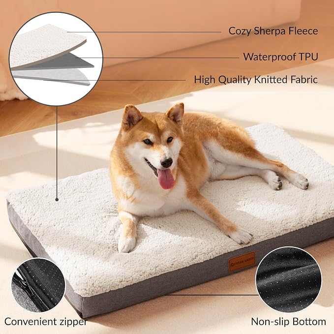 Patas Lague Orthopedic XL Dog Bed Large Sized Dog 48''X30'', Soft Waterproof - Image 3