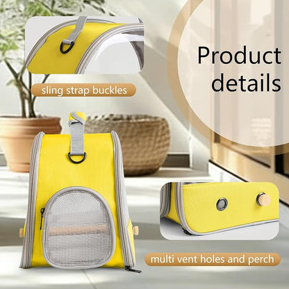 Bird Travel Carrier, Portable Small Bird Parrot Parakeet Carrier - Image 3