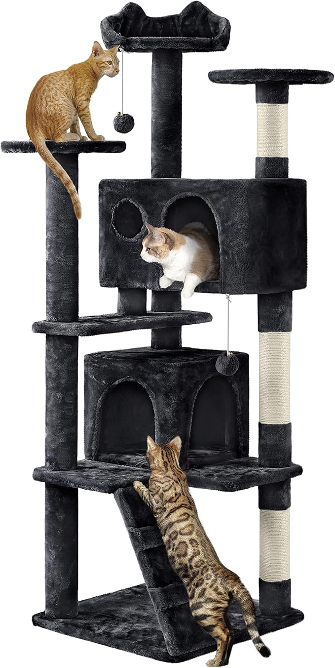 Yaheetech 62in Cat Tree Cat Tower by Yaheetech