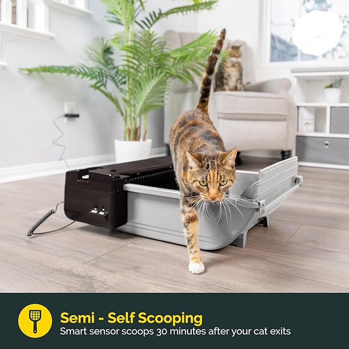 Pet Zone Semi - Self Cleaning Semi Automatic Cat Litter Box - Smart Scoop Cat - Image 2