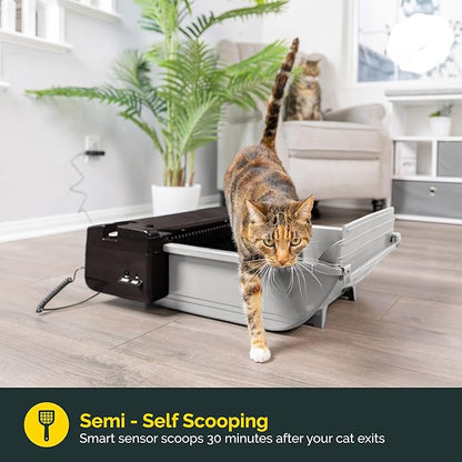 Pet Zone Semi - Self Cleaning Semi Automatic Cat Litter Box - Smart Scoop Cat - Image 2