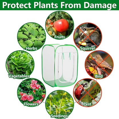24" x 24" x 36" Pop Up Garden Mesh Plant Cover, Plant Protectors Mesh Plant - Image 4