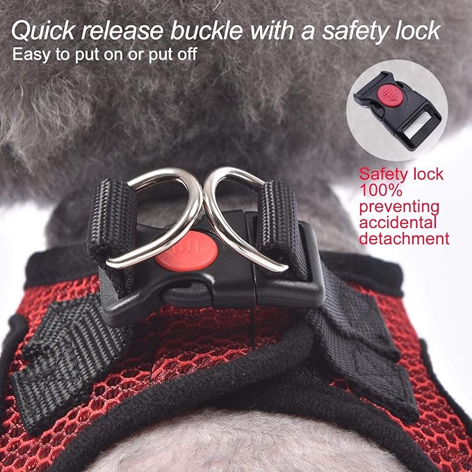 Dog Harness Step-in Breathable Puppy Cat Dog Vest Harnesses - Image 4