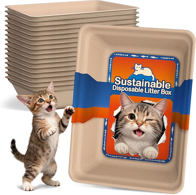 16-Pack Disposable Litter Boxes by Le+Sens+Amazing+Home