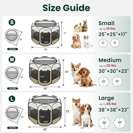 Love's cabin Pet Puppy Dog Playpen, Medium Dog Tent Crates Cage Indoor/Outdoor - Image 2