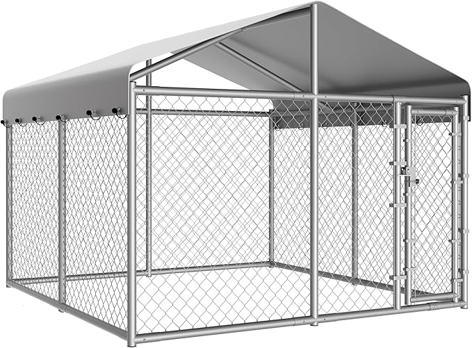10 x 10 x 6 ft Outside Dog Kennel Outdoor Large - Image 2