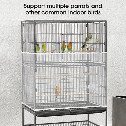 Sibba Bird Cage Seed Catcher Airy Gauze Guard Catcher Parrot Nylon Mesh Net - Image 4