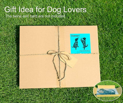 Metal Dog Garden Decor for Outside, Dog Yard Art, Weather Resistant Steel Dog - Image 4