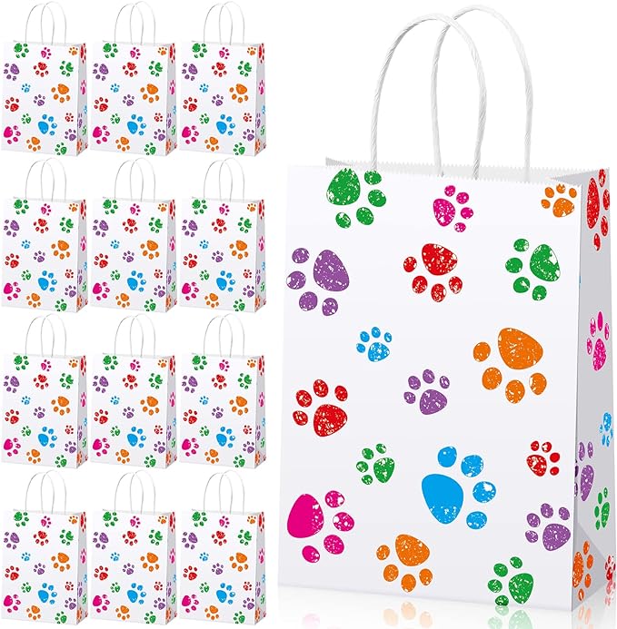 Blulu 20 Pcs Puppy Dog Paw Gift Bags by Blulu