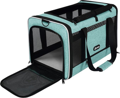 Cat Carrier 18"x11"x11" TSA Approved Ventilated Top Open Softsided Pet Air by GAPZER