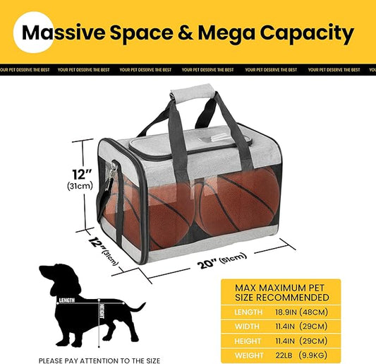 Dog Carrier Soft Sided, Large Cat Carrier - Image 2