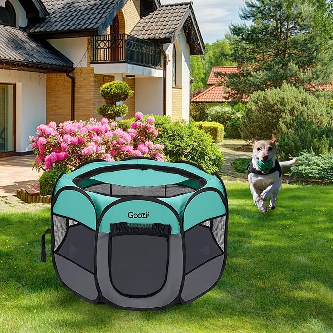 Pet Cat Playpen for Indoor Cats Enclosed, Puppy Dog Play Pen for Outdoor Travel - Image 7
