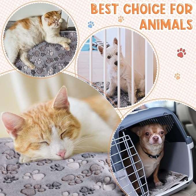 Tatuo 4 Pcs Dog Blanket for Pet Cat Blankets Indoor Puppy Teething Stuff Toys - Image 5