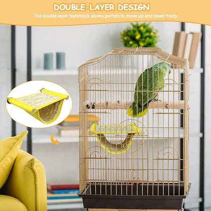 Winter Warm Bird Nest Bed, Parrot Hanging Nest, Cage Hammock, Snuggle Hut - Image 7