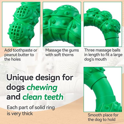 Indestructible Dog Chew Toys for Aggressive Chewers, Super Dog Chewer Toys for - Image 4