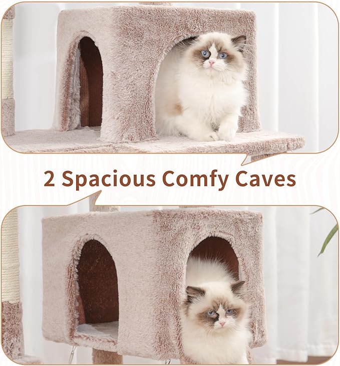 Cat Tree for Indoor Cats, Sturdy Cat Tree House - Image 4
