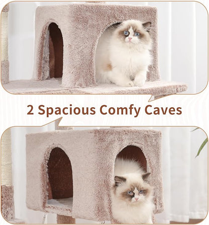 Cat Tree for Indoor Cats, Sturdy Cat Tree House - Image 4