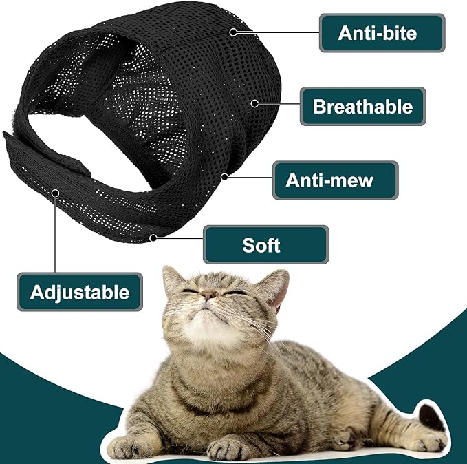 9 Pcs Cat Bathing Bag Set Cat Shower Bag Anti Bite and Scratch - Image 3