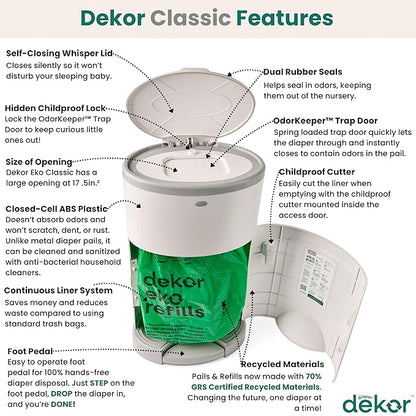 Diaper Dekor EKO Classic Diaper Pail - Image 2