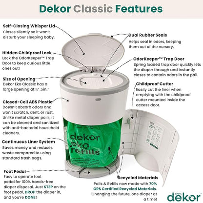 Diaper Dekor EKO Classic Diaper Pail Gift Set - Image 2